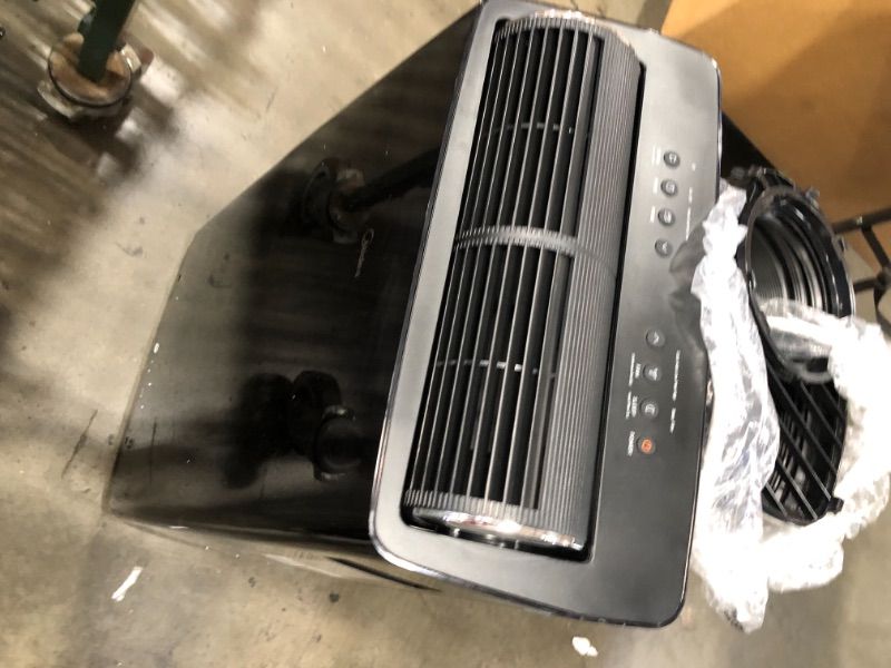 Photo 2 of NON FUNCTIONAL PARTS ONLY Midea Duo 14000 BTU12000 BTU SACC Ultra Quiet Smart HE Inverter Portable Air Conditioner Dehumidifier and Fan Cools up to 550 sq ft Works with Alexa Google Assistant and Includes Remote Control Black