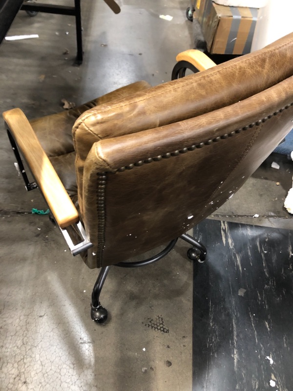 Photo 2 of Acme Furniture Harith Top Grain Leather Office Chair in Retro Brown