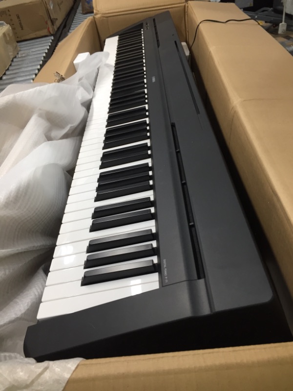 Photo 1 of Yamaha P71 88-Key Weighted Action Digital Piano with Sustain Pedal and Power Supply