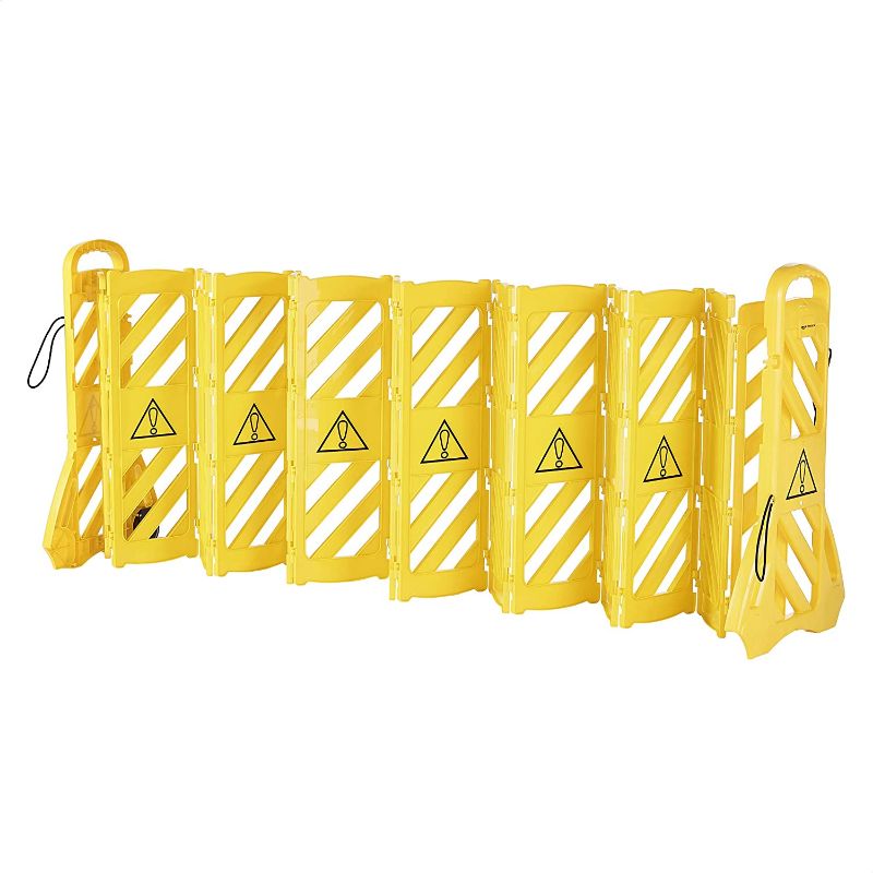 Photo 1 of AmazonCommercial Expandable Mobile Barricade System, Yellow
