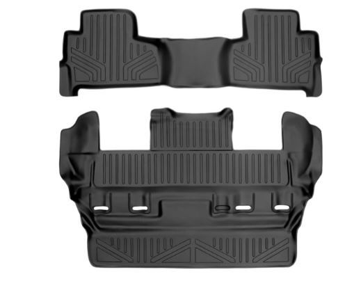 Photo 1 of MAXLINER Custom Fit Floor Mats Liner Set Black for 2015-2020 Chevrolet Tahoe/GMC Yukon
