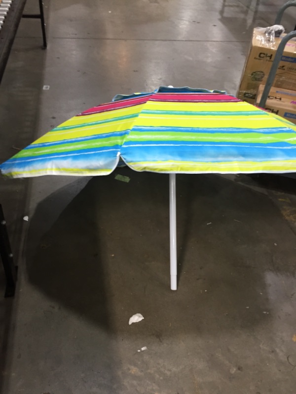 Photo 1 of 6 ft. Beach Umbrella, Striped