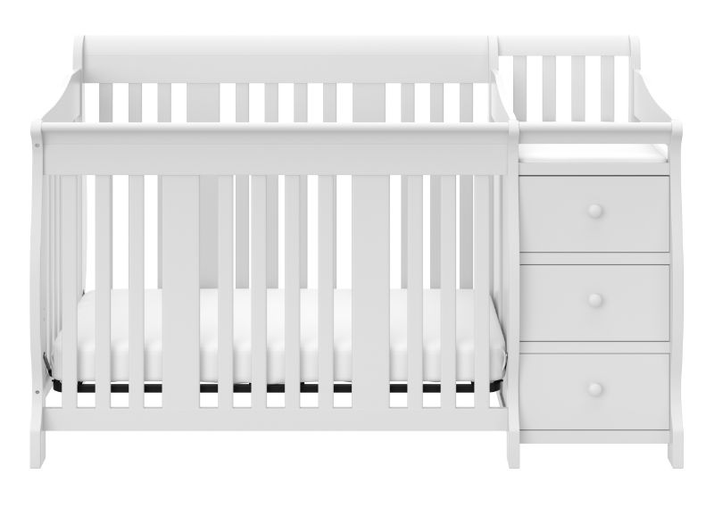 Photo 1 of Storkcraft Portofino 4-in-1 Convertible Crib and Changer - White