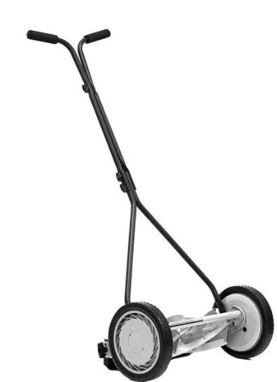 Photo 1 of 16 in. 5-Blade Manual Walk Behind Reel Lawn Mower
