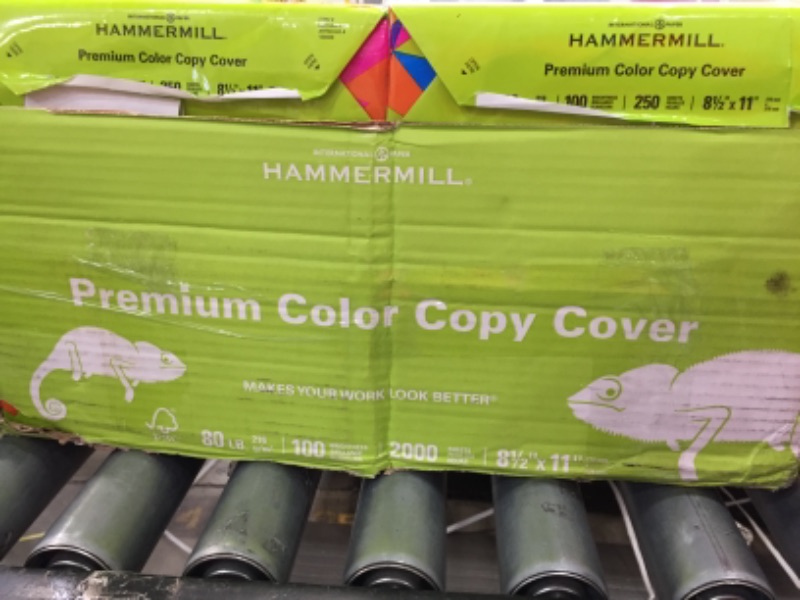 Photo 3 of 
Hammermill Cardstock, Premium Color Copy, 80 lb, 8.5 x 11-8 Pack (2,000 Sheets) - 100 Bright, Made in the USA Card Stock, 120023C
//NEW