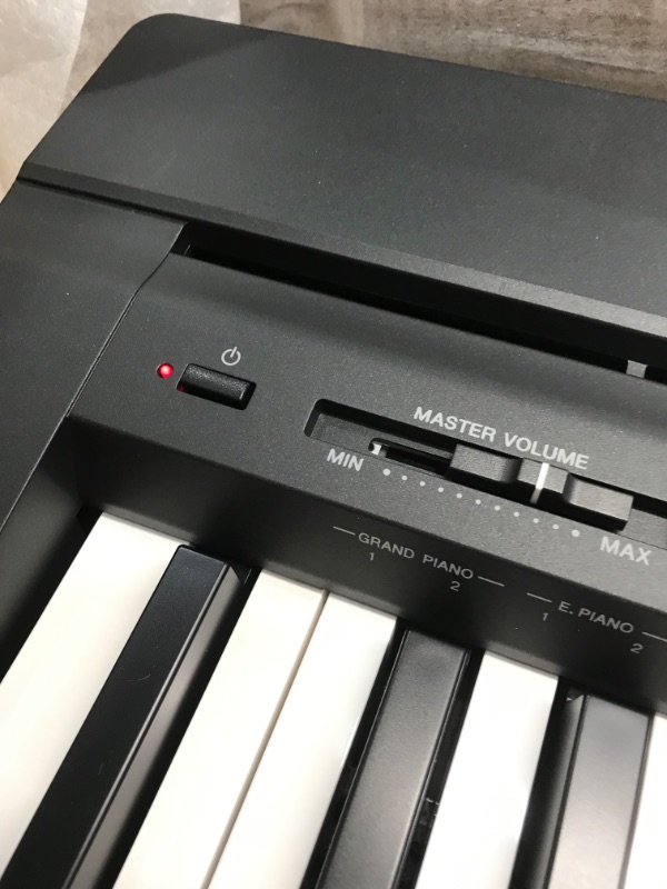 Photo 2 of Yamaha P71 88-Key Weighted Action Digital Piano with Sustain Pedal and Power Supply
//tested power on 