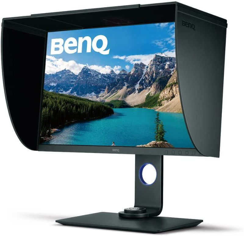 Photo 1 of BenQ SW271 27 Inch 4K HDR Professional IPS Monitor |10-Bit with 14-Bit 3D LUT Hardware Calibration| Aqcolor for Accurate Reproduction | Detachable Shading Hood, Black

