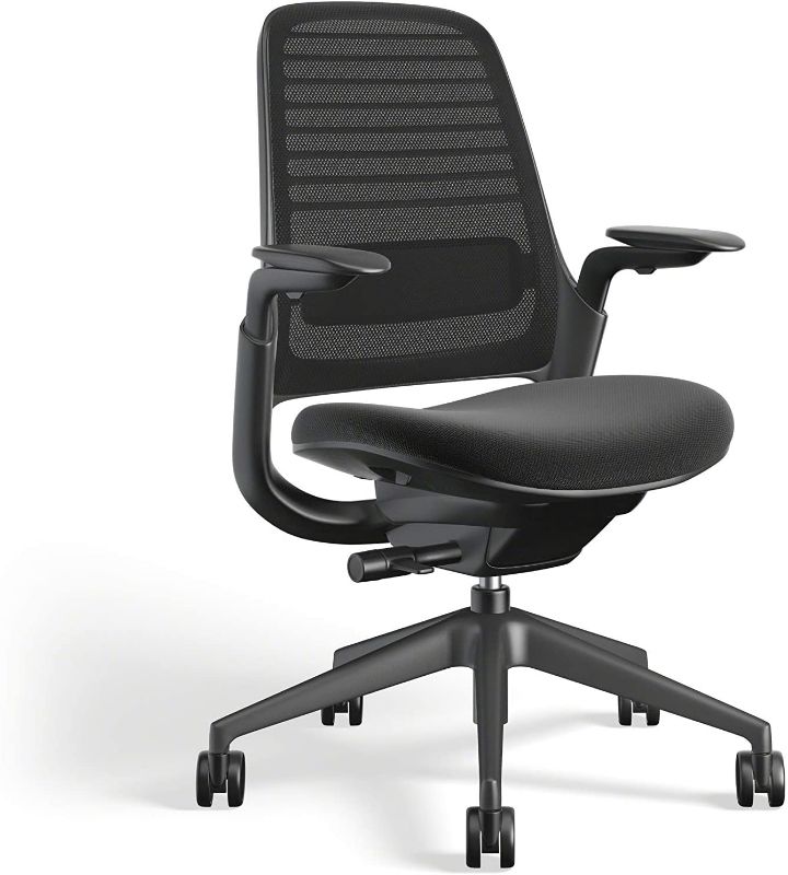 Photo 1 of Steelcase Series 1 Work Office Desk Chair, Licorice Cogent Connect with Soft Hard Floor casters

//USED, MISSING HARDWARE 