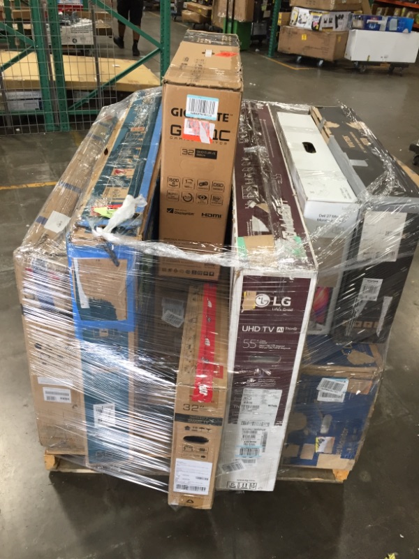 Photo 2 of PALLET OF ASSORTED BROKEN TVS AND MONITORS