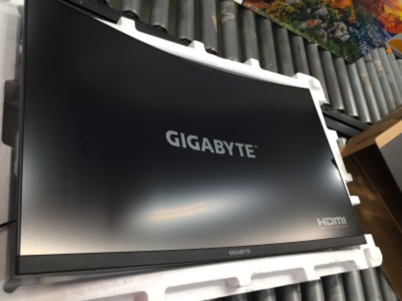 Photo 5 of GIGABYTE G32QC 32" 165Hz 1440P Curved Gaming Monitor, 2560 x 1440 VA 1500R Display, 1ms (MPRT) Response Time, 94% DCI-P3, VESA Display HDR400, FreeSync Premium Pro