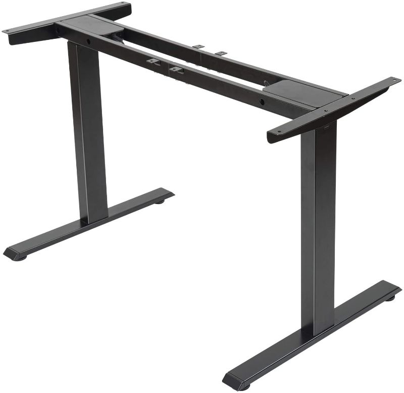 Photo 1 of Electric Stand up Desk Frame - FEZIBO Dual Motor and Cable Management Rack Height Adjustable Sit Stand Standing Desk Base Workstation (Frame Only)
