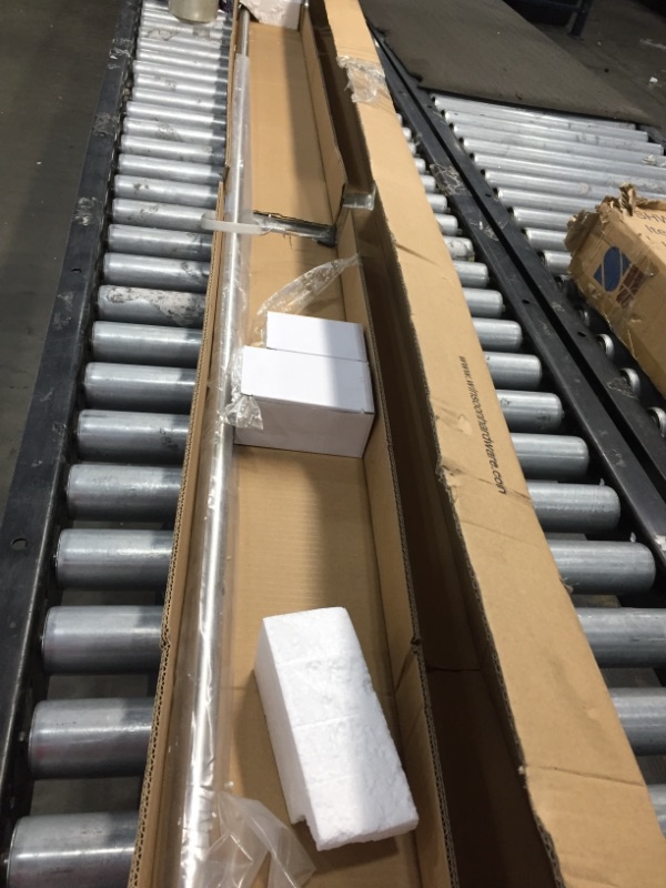 Photo 1 of 6 ft./72 in. Stainless Steel Sliding Barn Door Hardware Kit Spoke Wheel for Single Door with Non-Routed Floor Guide
