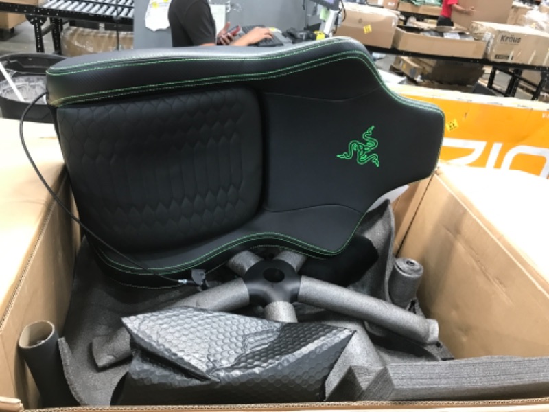 Photo 2 of Razer Iskur Gaming-Chair: Ergonomic Lumbar Support System - Multi-Layered Synthetic Leather Foam Cushions - Engineered to Carry - Memory Foam Head Cushion


//NEW!