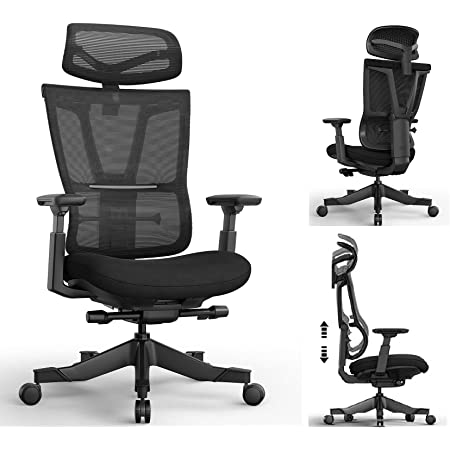 Photo 1 of Ergonomic Office Chair, Reclining Home Office Desk Chair 