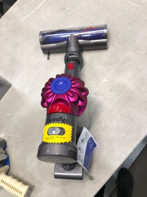 Photo 3 of Dyson V7 Motorhead Cordless Vacuum Cleaner + Direct Drive Cleaner Head + Wand Set + Combination Tool + Crevice Tool

//MINOR COSMETIC DAMAGE AND PREVIOUS DAMAGE ON BRUSH, MISSING TUBE PIECE AND CHARGER, UNABLE TO TEST 