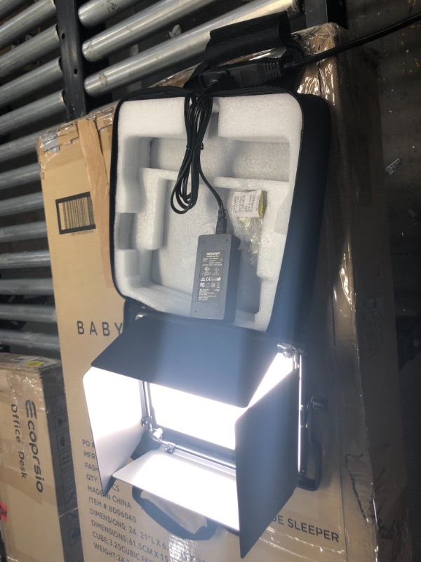 Photo 7 of Neewer Advanced 2.4G 660 LED Video Light, Dimmable Bi-Color LED Panel with LCD Screen and 2.4G Wireless Remote for Portrait Product Photography.