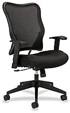 Photo 1 of HON Wave Mesh High-Back Task Chair, with Height-Adjustable Arms, in Black
