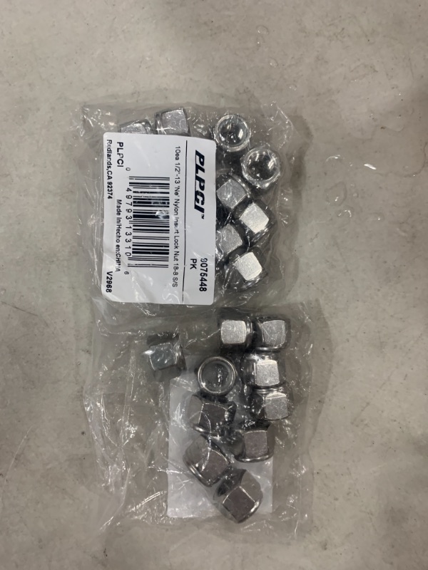 Photo 2 of 1/2 in.-13 Grade 18-8 Stainless Steel Nylon Insert Lock Nuts (2 10-Packs)
