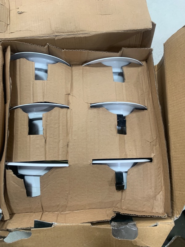Photo 1 of 4 in. 50-Watt Equivalent Daylight CEC Title 24 Integrated LED Retrofit White Recessed Light Trim Downlight (6-Pack)
