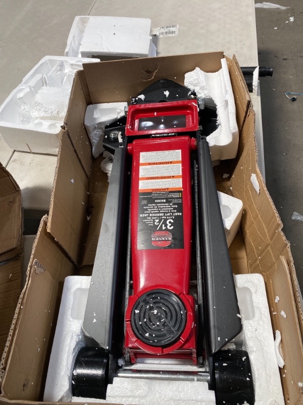 Photo 2 of 3.5-Ton Fast Lift Heavy-Duty Garage Floor Jack with Swivel Saddle
PREVIOUSLY OPENED