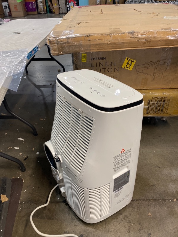 Photo 4 of 775 Sq. Ft Portable Air Conditioner with Dehumidifier & Fan DAMAGED, DOES NOT ROLL, DOES NOT FUNCTION, MISSING PARTS, INCOMPLETE, PARTS ONLY, PLEASE SEE PHOTOS 