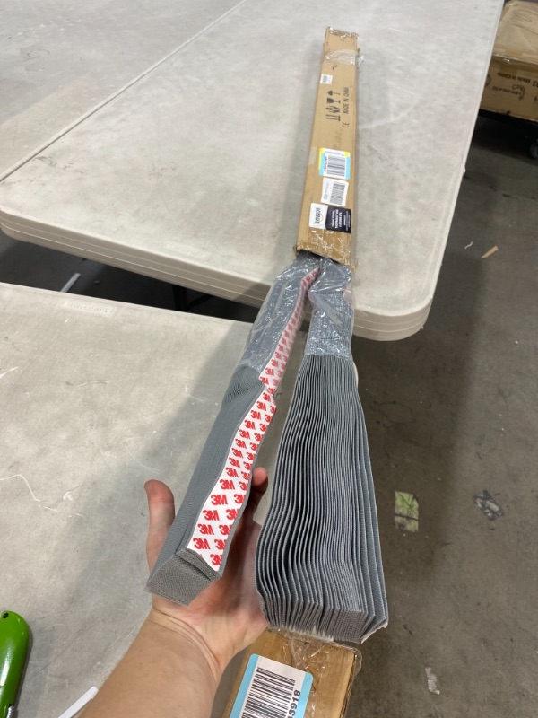 Photo 1 of SUNFREE GREY Temporary Shades Blackout Blinds Cordless Blinds Fabric Room Darkening Pleated Window Shades Easy to Cut and Install 48" Wx72 H, 2-Pack

