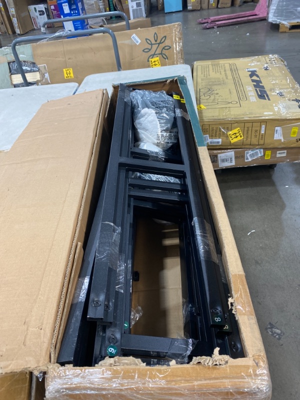 Photo 2 of ZINUS 9 Inch Metal Smart Box Spring / Mattress Foundation / Strong Metal Frame / Easy Assembly KING AS IS USED, HARDWARE NOT IN ORIGINAL PACKAGING PLEASE SEE PHOTOS  SOME LEGS BENT 