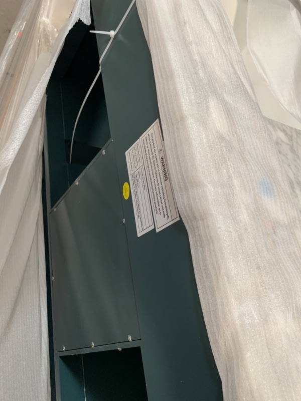 Photo 1 of Sherway 49 in. W x 22 in. D Bath Vanity in Antigua Green with Marble Vanity Top in Carrara White with White Basins