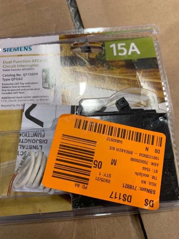 Photo 2 of 15-Amp AFCI/GFCI Dual Function-Circuit Breaker