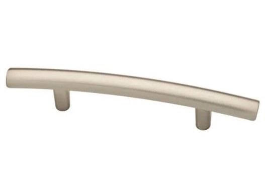 Photo 1 of Arched 3 in. (76 mm) Center-to-Center Satin Nickel Drawer Pull (6-Pack)