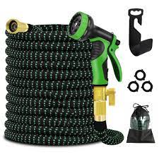 Photo 1 of 3/4 in. 75 ft. Expandable Garden Hose Flexible Water Hose with 10 Function Nozzle Durable 3750D Water Hose
