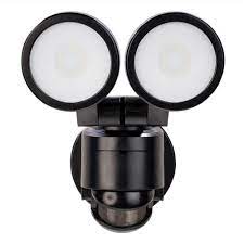 Photo 1 of 180° Black Motion Activated Outdoor Integrated LED Twin Head Flood Light
USED 