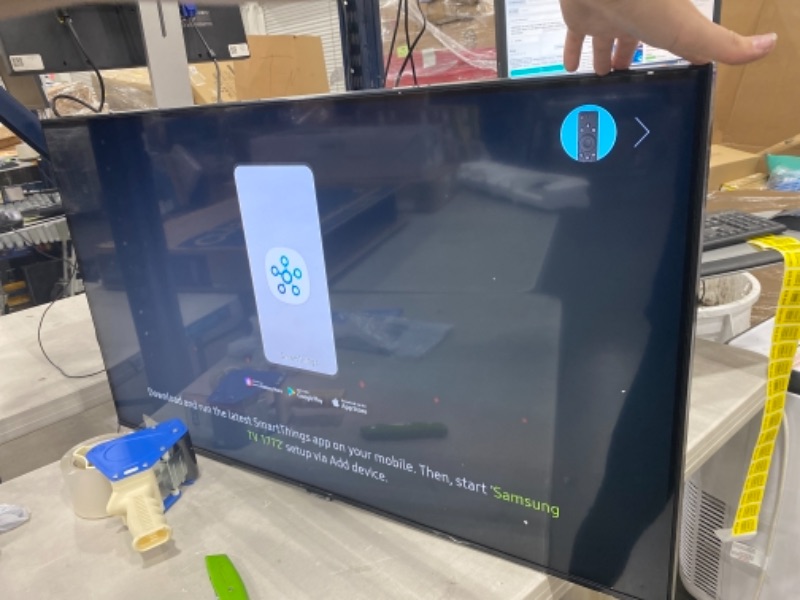 Photo 6 of SAMSUNG 43-inch Class Crystal UHD TU-8000 Series - 4K UHD HDR Smart TV with Alexa Built-in (UN43TU8000FXZA, 2020 Model) PREVIOUSLY OPENED, DAMAGED (4 SMALL RED DOTS APPEAR IN SCREEN WHILE ON, PLEASE SEE PHOTOS 