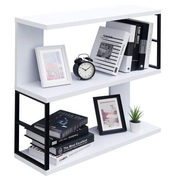 Photo 1 of WELLAND 32" 3-Tier Modern Floating Bookshelf, Wall Mounted Bookcase Storage Display Shelf, White Finish
