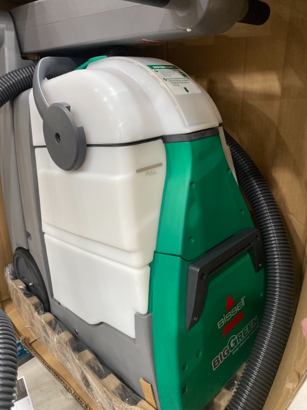 Photo 2 of Bissell Big Green Professional Carpet Cleaner Machine, 86T3 AS IS USED, MISSING BOTTLES OF SOLUTION 