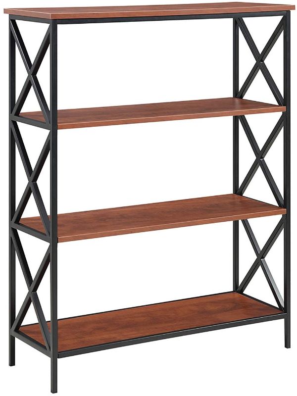 Photo 1 of Convenience Concepts Tucson 4 Tier Bookcase, Black / Cherry
