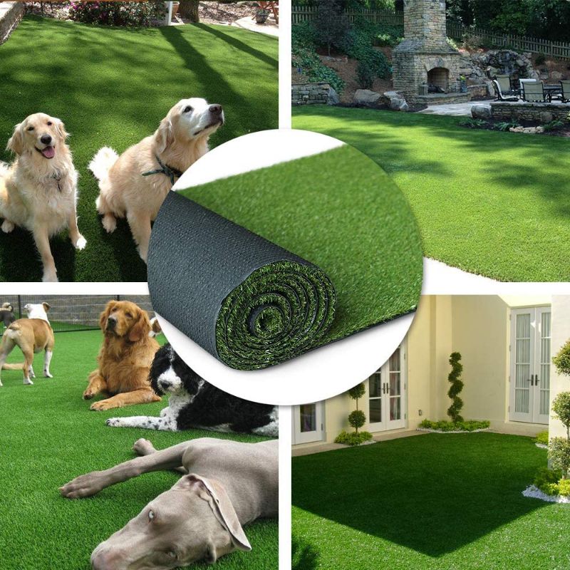 Photo 1 of · Petgrow · Artificial Synthetic Grass Turf 5FTX8FT(40 Square FT),0.8" Pile Height Indoor Outdoor Pet Dog Artificial Grass Mat Rug Carpet for Garden Backyard Balcony
