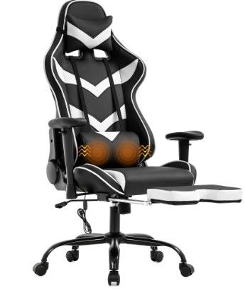 Photo 1 of **PARTS ONLY ** Gaming Chair Office Chair Computer Chair with Lumbar Support Footrest Armrest Headrest Ergonomic Racing Chair Task High Back PU Leather Rolling Swivel
