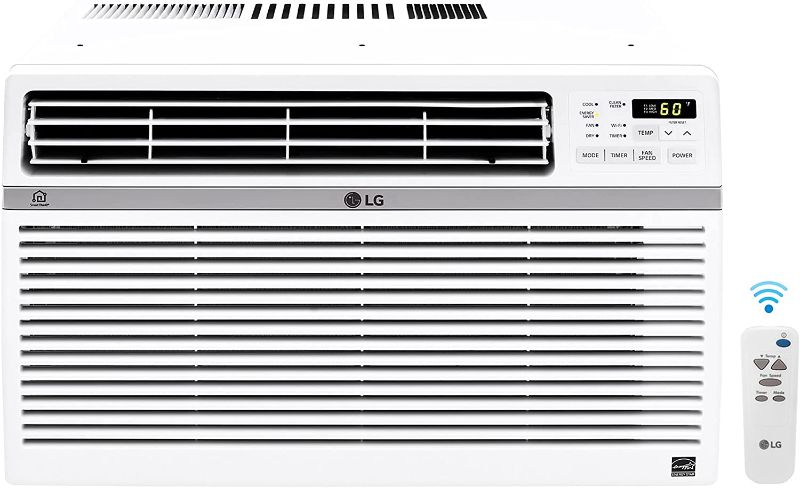 LG LW8017ERSM Smart Window Air Conditioner (Wi-Fi), 8,000 BTU 115V ...