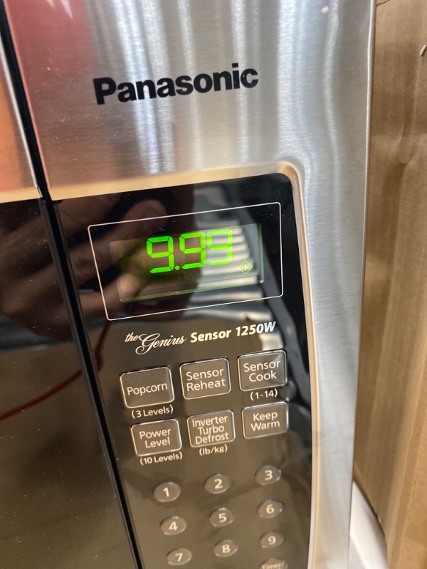 Photo 3 of Panasonic Microwave Oven NN-SN966S Stainless Steel Countertop/Built-In with Inverter Technology and Genius Sensor, 2.2 Cubic Foot, 1250W
