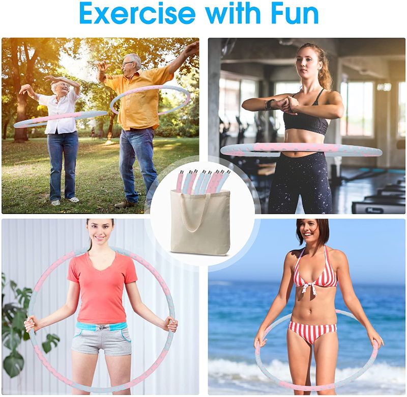 Photo 1 of PACK OF 2- Weighted Hula Hoop for Exercise