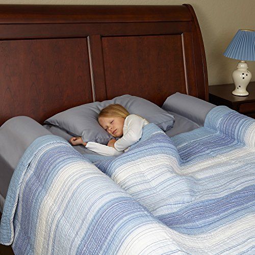 Photo 1 of [2-Pack] hiccapop Foam Bed Bumpers Toddler Bed Rails with Waterproof Cover for Kids - Safety Side Pillow Pads
