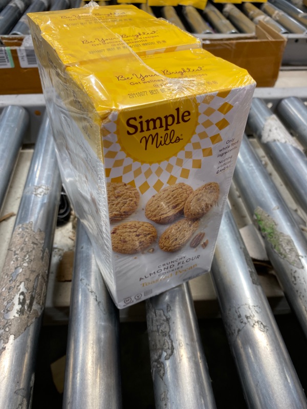 Photo 2 of ***BEST BY 5/24/2021*** Simple Mills Almond Flour Toasted Pecan Cookies, Gluten Free and Delicious Crunchy Cookies, Organic Coconut Oil, Good for Snacks, Made with whole foods, 3 Count (Packaging May Vary)