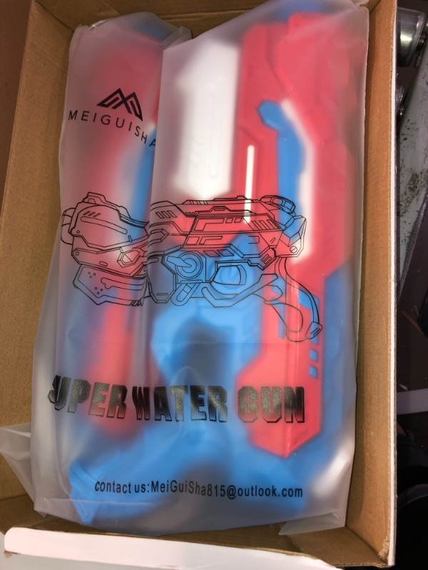 Photo 1 of SEETOYS Set of Two Squirt Water Guns 1200 ml for Kids with Long Range Shooting Water Blaster for Summer Swimming Pool Party
