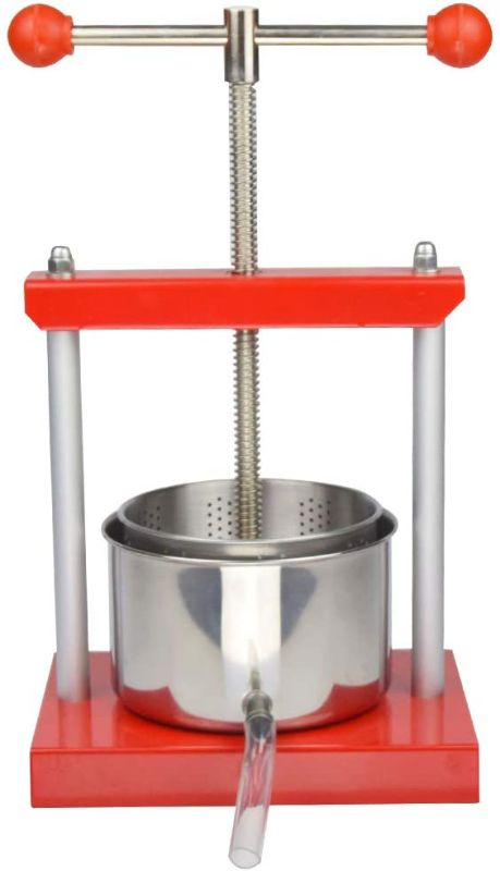 Photo 1 of 0.53 Gal Fruit Wine Press - 100% Natural Juice Making for Apple/Carrot/Orange/Berry/Vegetables,Stainless Steel Cheese&Tincture&Herbal Press
