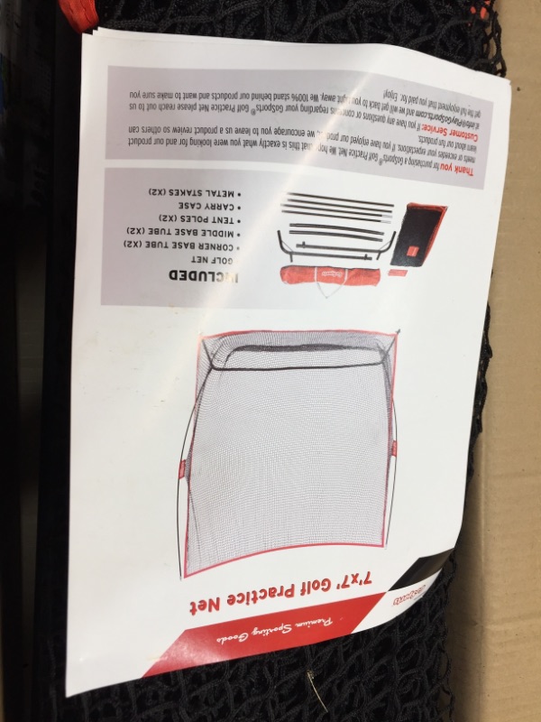 Photo 5 of gosports golf practice hitting net | huge 7' x 7' personal driving range for indoor or outdoor swing practice | designed by golfers for golfers