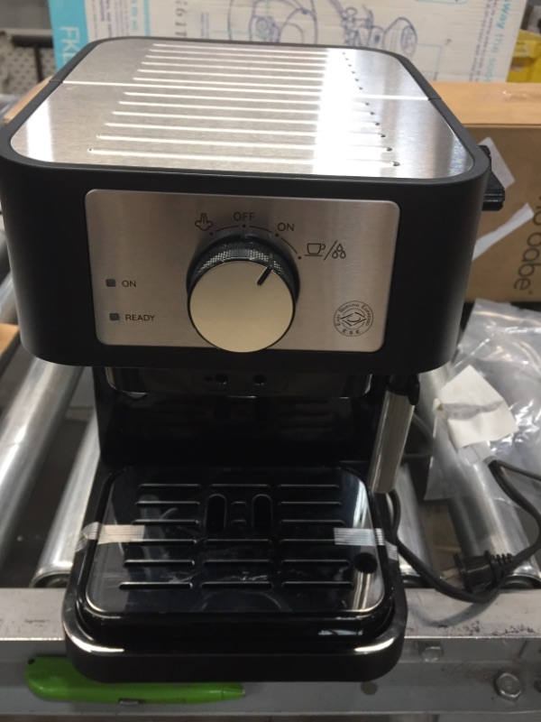 Photo 2 of **INCOMPLETE**
De'Longhi Stilosa Manual Espresso Machine, Latte & Cappuccino Maker, 15 Bar Pump Pressure + Manual Milk Frother Steam Wand, Black / Stainless, EC260BK
