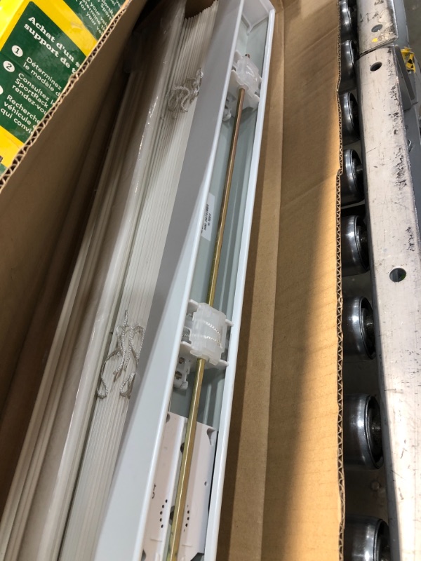 Photo 1 of 2" Cordless Faux Wood Blind - Woodgrain White
