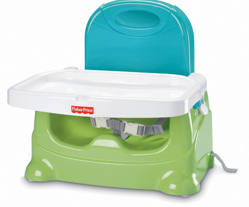 Photo 1 of Fisher-Price Healthy Care Booster Seat, Green/Blue
