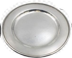 Photo 1 of (STOCK PHOTO INACCURATELY REFLECTS ACTUAL PRODUCT; DENTED EDGE) 
10" Sterling Silver Plate